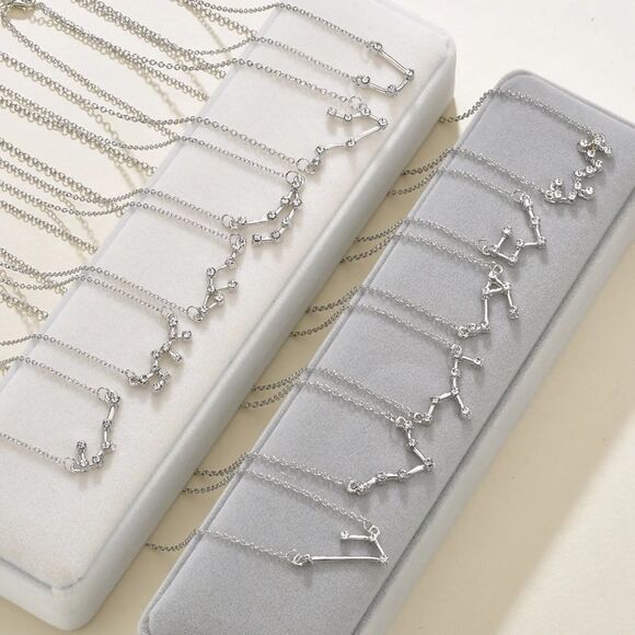 Zodiac Constellation Fashion Necklace - Picture 3 of 5